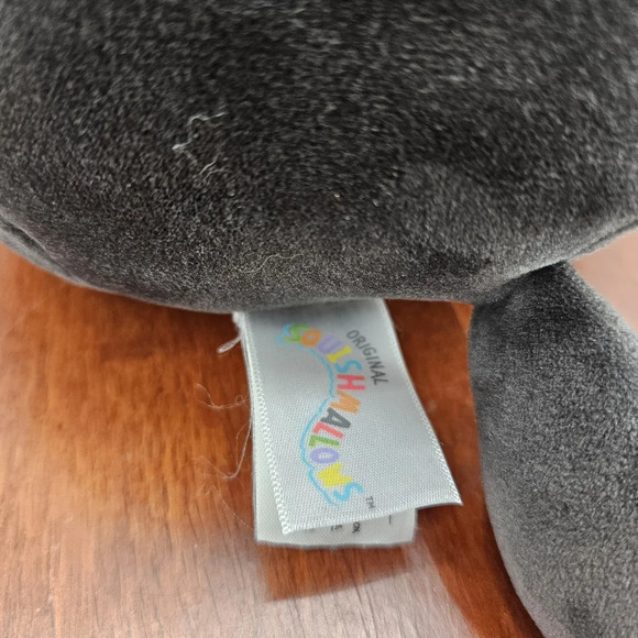 Squishmallow 8" Monty Border Collie Dog Soft Black Spotted Puppy Plush - Picture 4 of 6